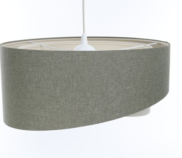 BPS koncept Závěsné svítidlo BOHO zelené, 1xE27, ø 40 cm Barva: Šedá
