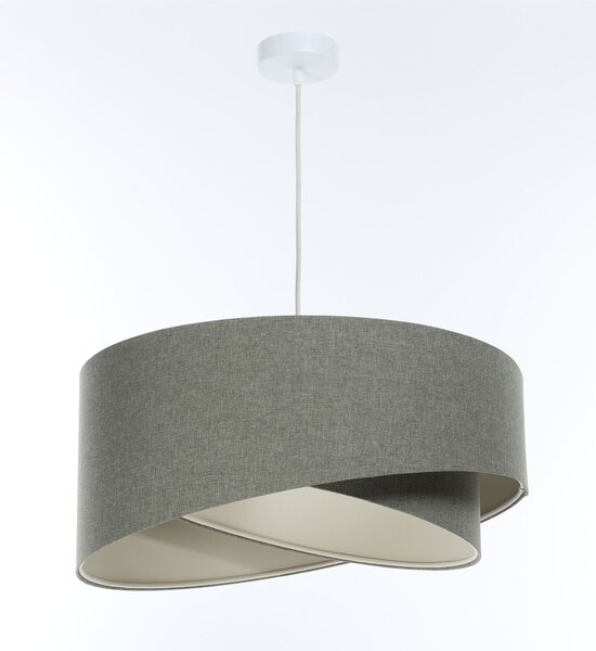 BPS koncept Závěsné svítidlo BOHO zelené, 1xE27, ø 40 cm Barva: Šedá