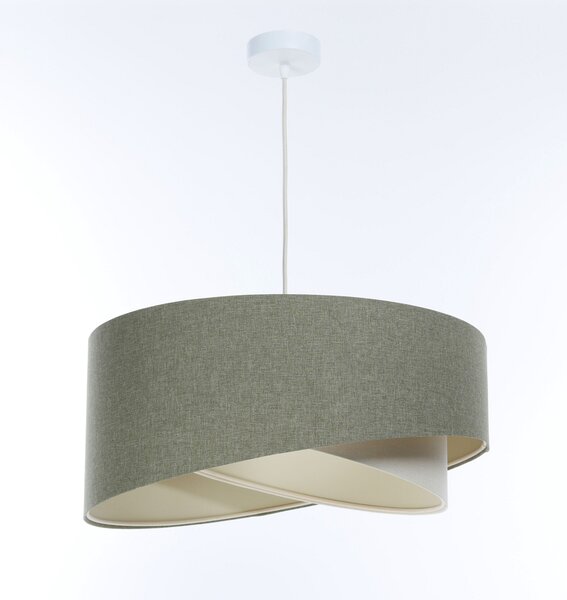 BPS koncept Závěsné svítidlo BOHO zelené, 1xE27, ø 40 cm Barva: Šedá