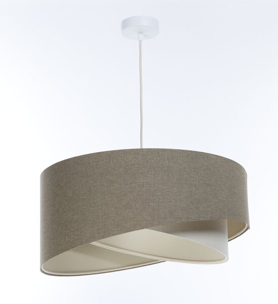 BPS koncept Závěsné svítidlo BOHO šedé, 1xE27, ø 40 cm Barva: Černá