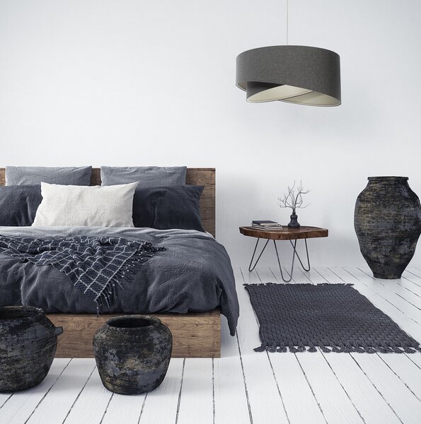 BPS koncept Závěsné svítidlo BOHO černé, 1xE27, ø 40 cm Barva: Černá