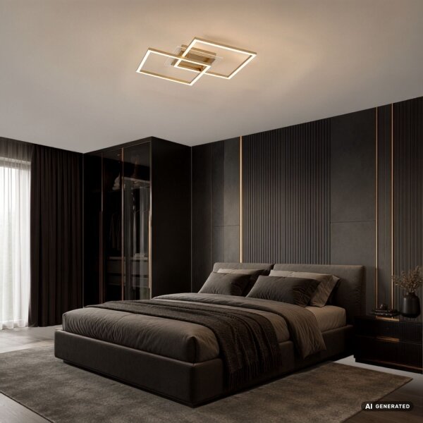 Rabalux 71489 - LED Stropní svítidlo OTTAVIA LED/28W/230V 3000K 47x70 cm zlatá