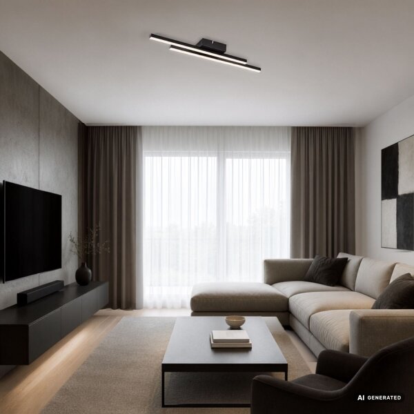 Rabalux 71490 - LED Stropní svítidlo LIRIEN LED/12W/230V 4000K černá