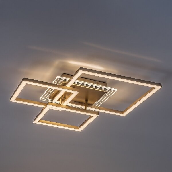 Rabalux 71488 - LED Stropní svítidlo OTTAVIA LED/40W/230V 3000K 50x50 cm zlatá