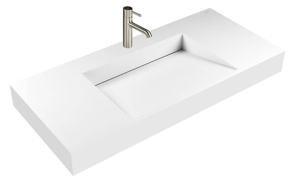 Oltens Stila umyvadlo 100x45 cm obdélníkový klasický bílá matný 40003900