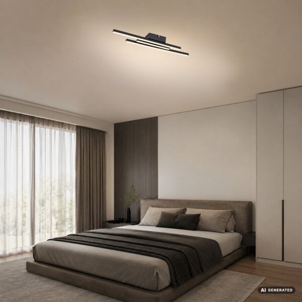 Rabalux 71491 - LED Stropní svítidlo LIRIEN LED/18W/230V 4000K černá