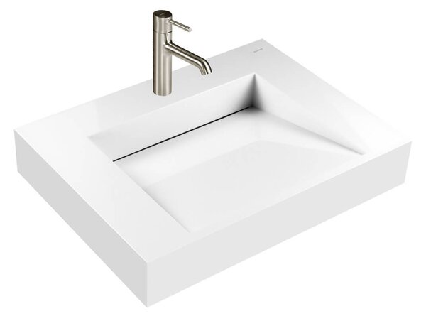 Oltens Stila umyvadlo 60x45 cm obdélníkový klasický bílá lesk 40000000