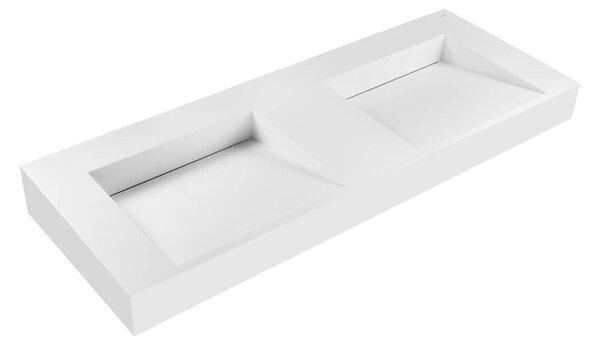 Oltens Stila umyvadlo 120x45 cm obdélníkový klasický-dvojitý bílá matný 40004900