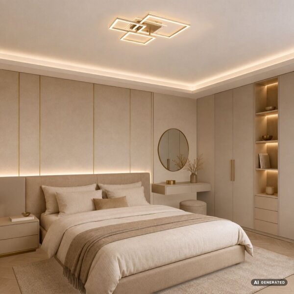 Rabalux 71488 - LED Stropní svítidlo OTTAVIA LED/40W/230V 3000K 50x50 cm zlatá