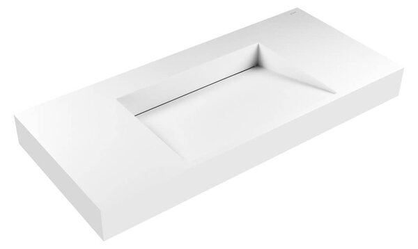 Oltens Stila umyvadlo 100x45 cm obdélníkový klasický bílá matný 40003900