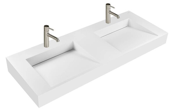 Oltens Stila umyvadlo 120x45 cm obdélníkový klasický-dvojitý bílá matný 40004900