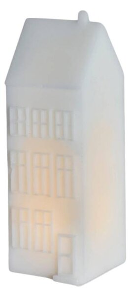 SIRIUS LED městský dům z Kodaně, Nyhavn, voskový, 6 × 6 × 17,5 cm, teple bílý, bílý