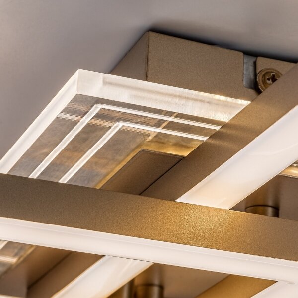 Rabalux 71488 - LED Stropní svítidlo OTTAVIA LED/40W/230V 3000K 50x50 cm zlatá