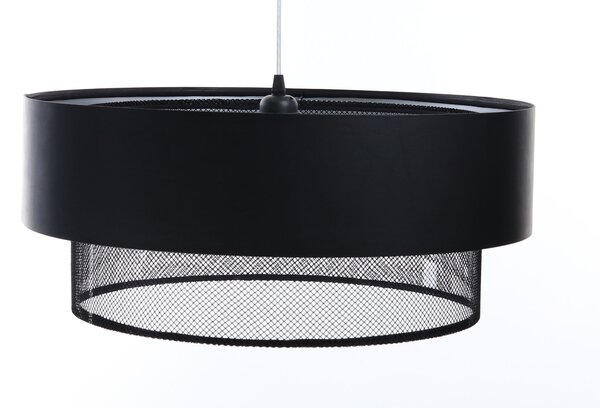 BPS koncept Závěsné svítidlo DUO ellegant, 1xE27, v. 102 cm, ø 40 cm Barva: Černá síťovina