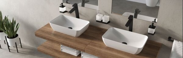 Ravak 10° umyvadlová baterie stojící černá X070151
