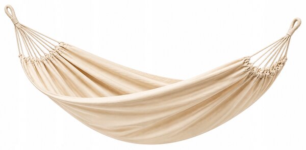 Brazilská zahradní houpací síť boho 200 cm ecru, nosnost 120 kg