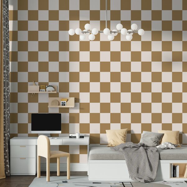 Fototapety Geometrická tapeta v hnědé barvě, Fototapety Vzory, w01922v3 : uwalls.cz