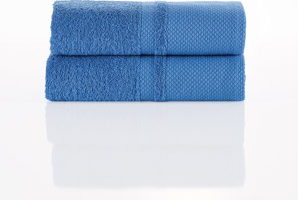 Bavlněný ručník Deluxe modrá, 50 x 100 cm, sada 2 ks, 50 x 100 cm