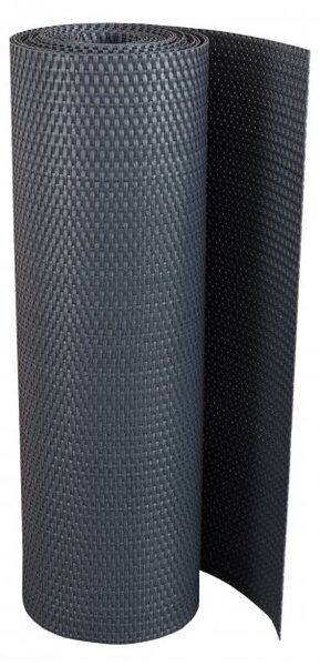 Balkonová ratanová zástěna s očky MALMO, tmavě šedá, výška 90 cm šířka různé rozměry 1300 g/m2 MyBestHome Rozměr: 90x100 cm