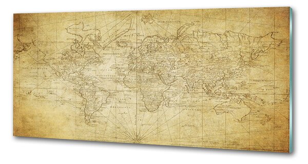 Panel do kuchyně Stará mapa světa pksh-85725427