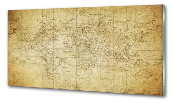 Panel do kuchyně Stará mapa světa pksh-85725427