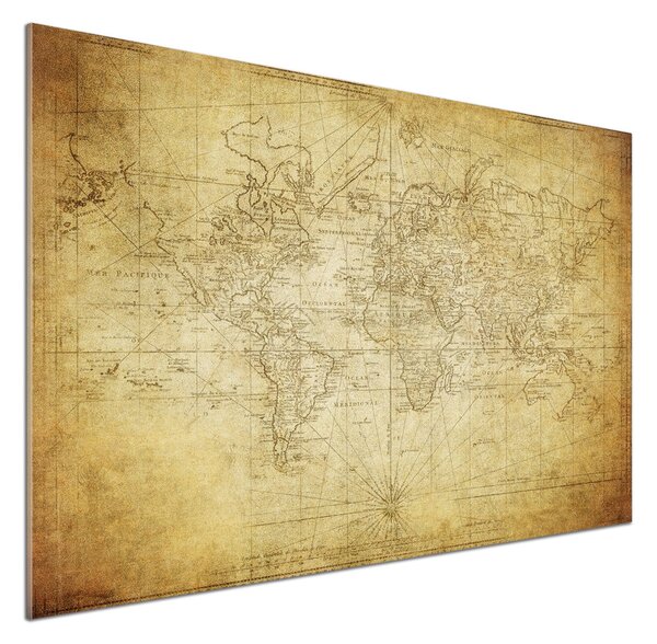 Panel do kuchyně Stará mapa světa pksh-85725427