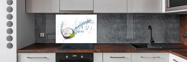 Dekorační panel sklo Kokos a voda pksh-85744184