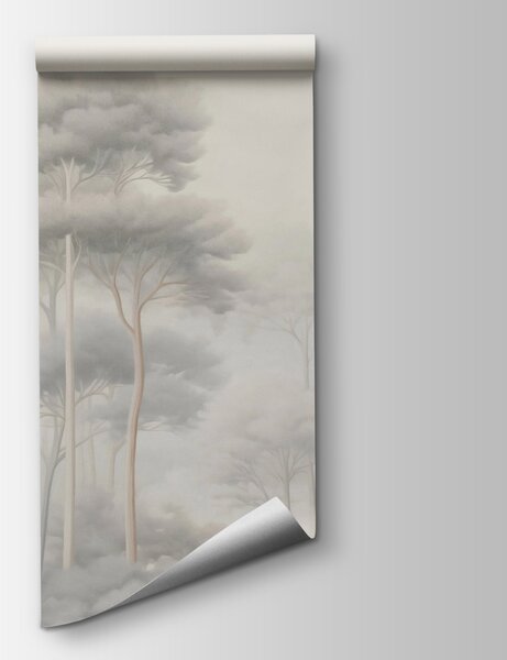 Fototapeta Skupina stromů v mlžném lese, Přírodní fototapety, Populární fototapety, w02448 - Tapeko.co.cz