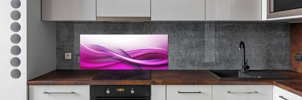 Skleněný panel do kuchynské linky Vlny pozadí pksh-85811207