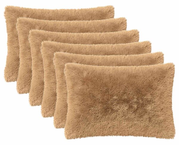 Polštář s polštářem HEERLEN 6 ks Taupe PV fleece