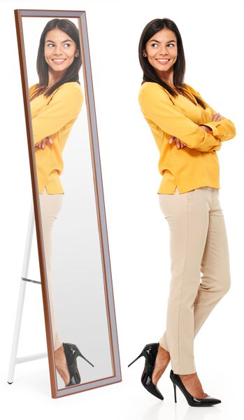 MODERNHOME Volně stojící zrcadlo DUO 148 cm béžové