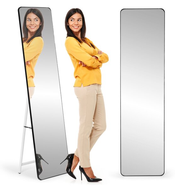 MODERNHOME Volně stojící zrcadlo DUO 148 cm černé