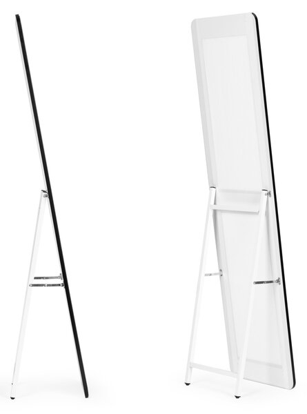 MODERNHOME Volně stojící zrcadlo DUO 148 cm černé