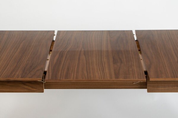 Rozkládací jídelní stůl s deskou v dekoru ořechového dřeva 80x120 cm Glimps – Zuiver