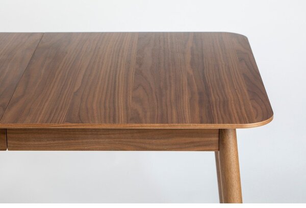 Rozkládací jídelní stůl s deskou v dekoru ořechového dřeva 80x120 cm Glimps – Zuiver