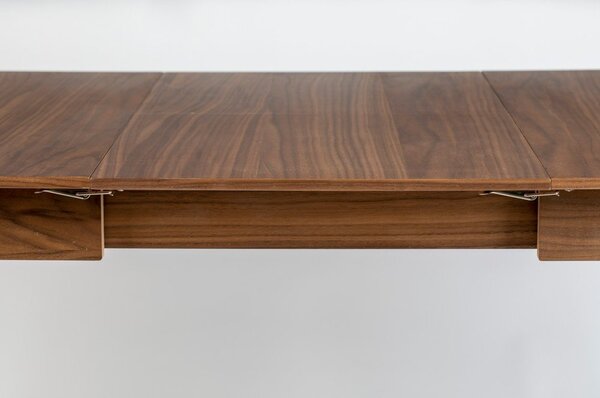 Rozkládací jídelní stůl s deskou v dekoru ořechového dřeva 80x120 cm Glimps – Zuiver