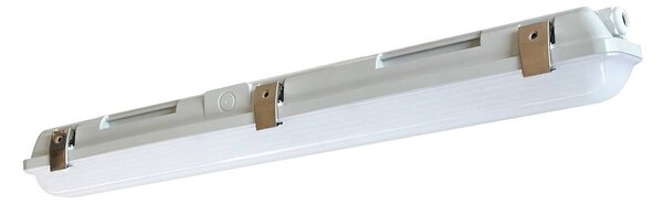 G & L Handels GmbH LED svítidlo do vlhkých prostor 661060, šedé, délka 65,5 cm, IP65, Hliník / šedá / zinek, Plast