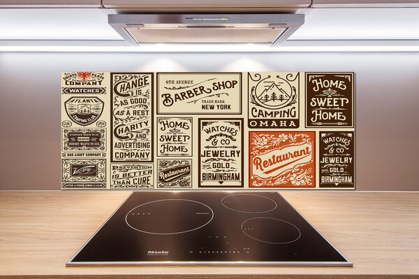 Panel do kuchyně Reklamy a etikety pksh-86143248
