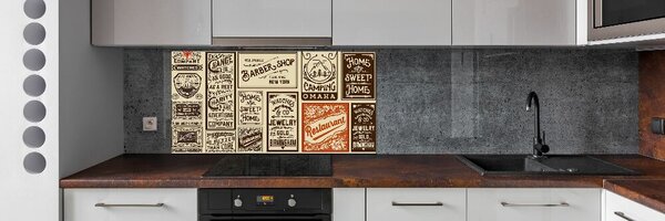 Panel do kuchyně Reklamy a etikety pksh-86143248