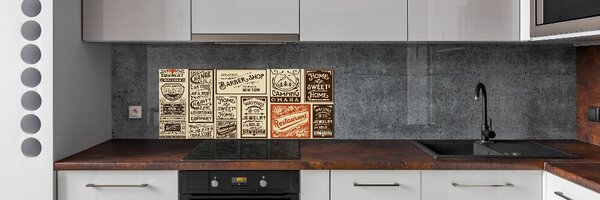 Panel do kuchyně Reklamy a etikety pksh-86143248