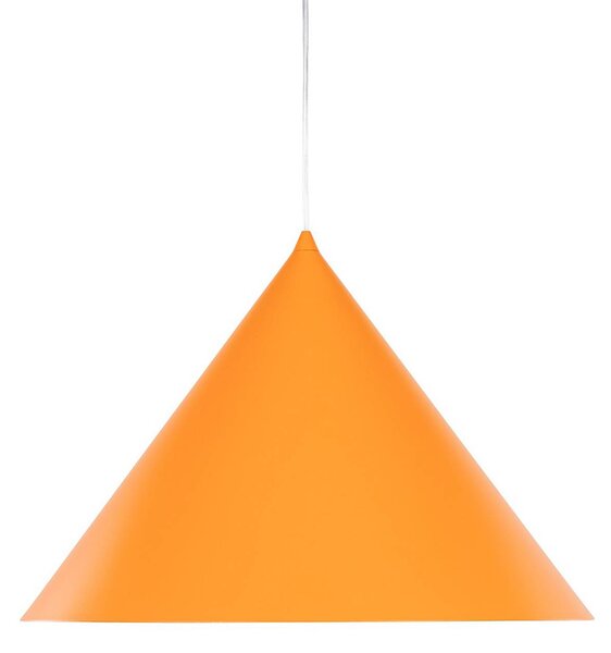 TK Lighting Závěsné světlo Cono, 1 žárovka, Ø 50 cm, oranžové, E27, stmívatelný, Žlutá / oranžová, Obývací pokoj / jídelna, kov, Moderní