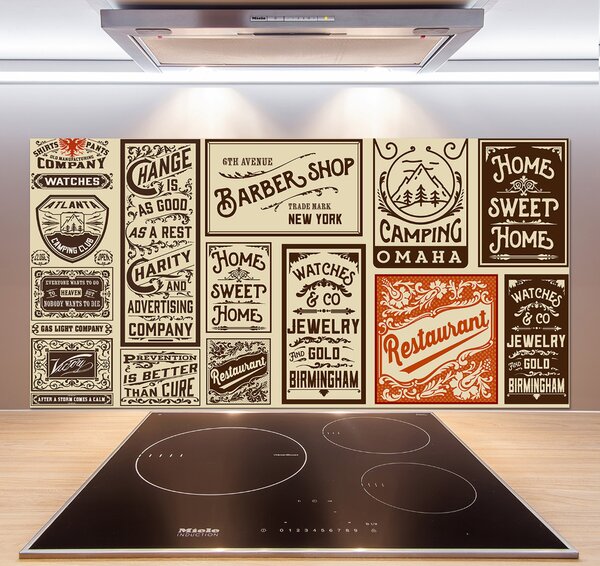 Panel do kuchyně Reklamy a etikety pksh-86143248