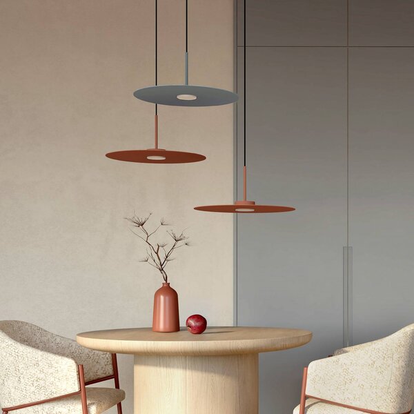 Nowodvorski Lighting Závěsné světlo Simone, ocel, umbra modrá, Ø 40 cm, GX53, stmívatelný, Modrá, Obývací pokoj / jídelna, kov, Moderní