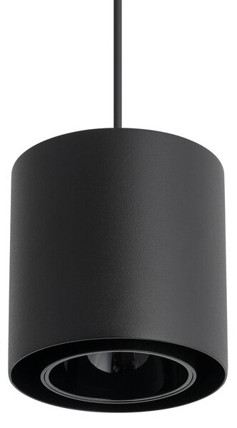 Nowodvorski Lighting Závěsné světlo Point Duo, černé, ocel, Ø 13 cm, GU10, stmívatelný, Černá, Obývací pokoj / jídelna, kov, Moderní