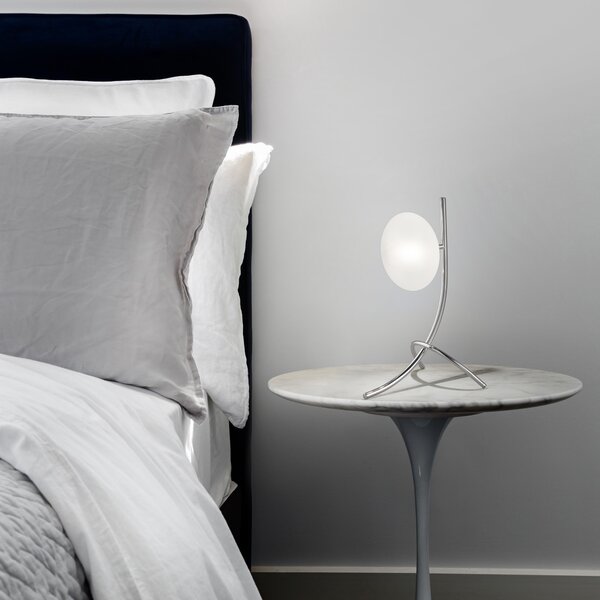 Metal lux 260.211.07 Dolce, stolní lampa 1xG9, chrom/satinované sklo, výška 31cm