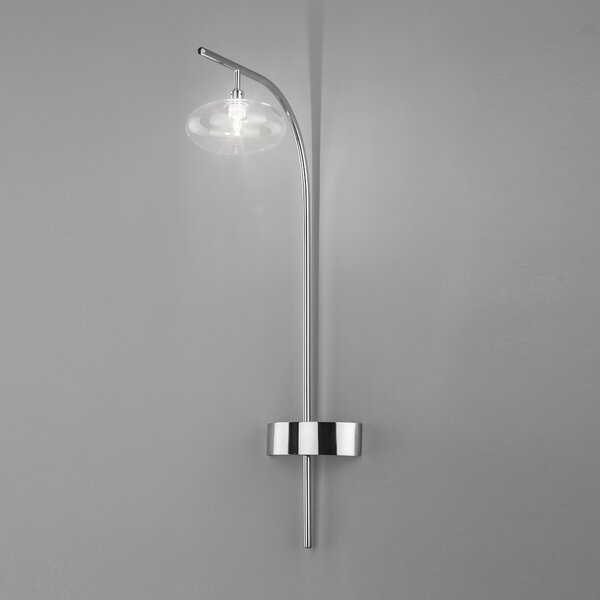 Metal lux 260.901.01 Dolce, nástěnné svítidlo 1xG9, chrom/čiré sklo, výška 60cm