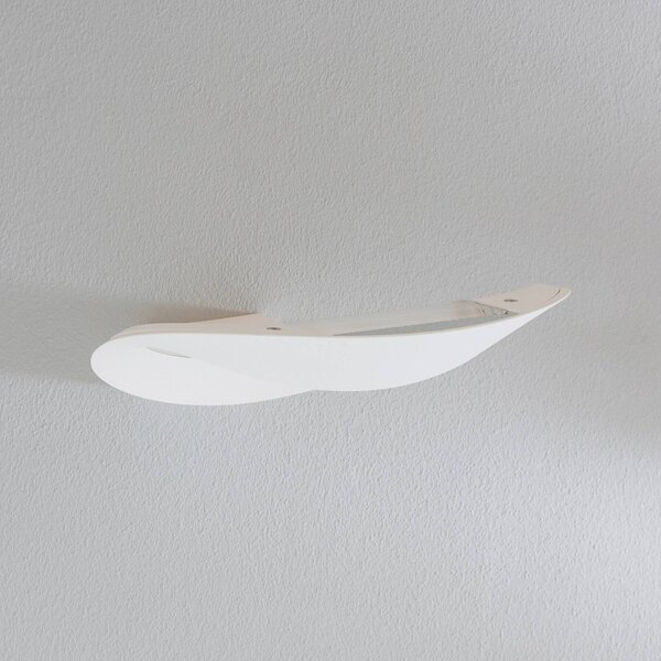 Artemide Mesmeri - designové nástěnné světlo, bílé, stmívatelný, Bílá / opál, Obývací pokoj / jídelna, Hliník, Design