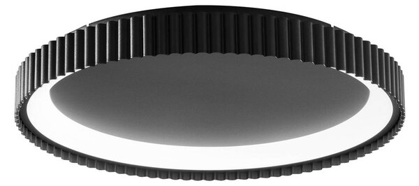 Luce Ambiente Design LED stropní svítidlo Niike, černé, Ø 50 cm, kov,, Černá, Obývací pokoj / jídelna, kov, Moderní