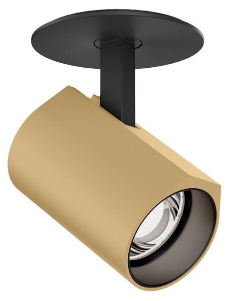 Wever & Ducré Lighting WEVER DUCRÉ podhledové bodové svítidlo Ceno 1.0 béžový/černý 927 Blattf, Krémová / jantar, Obývací pokoj / jídelna, Hliník, Moderní