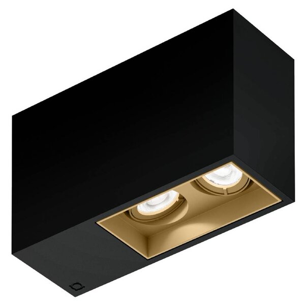 Wever & Ducré Lighting WEVER DUCRÉ Downlight Planopetit 2.0 černá/béžová stmívatelné 927, stmívatelný, Černá, Chodba, Hliník, Moderní